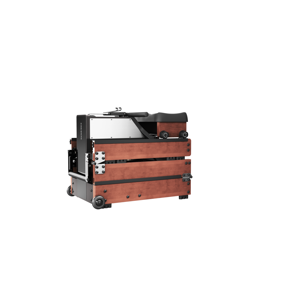 Kingsmith WalkingPad WM10 salokāmais airēšanas trenažieris – Sarkanā ozola krāsa